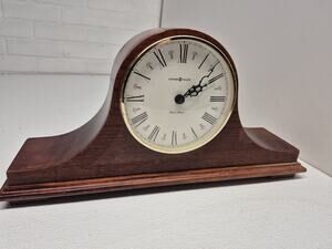 HOWARD MILLER Christopher Dual Chime Mantel Quartz Clock Cherry Wood